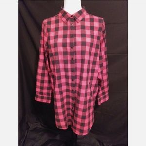 Anthony Richards Buffalo Plaid Shirt Dress